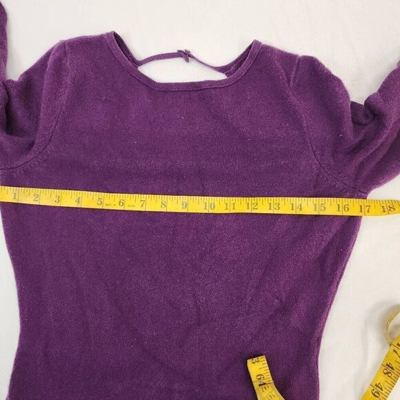 Moda International Size Large Silk Cashmere Blend Long Sleeve Sweater Dress low - Picture 4 of 5